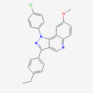 1-(4-chlorophenyl)-3-(4-ethylphenyl)-8-methoxy-1H-pyrazolo[4,3-c]quinoline