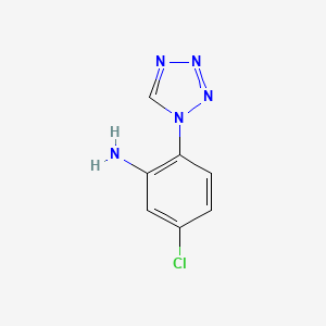 molecular formula C7H6ClN5 B2667051 5-chloro-2-(1H-tetrazol-1-yl)aniline CAS No. 926238-10-0