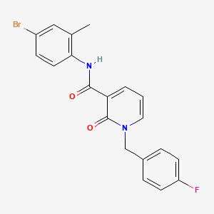 molecular formula C20H16BrFN2O2 B2667055 N-(4-bromo-2-methylphenyl)-1-(4-fluorobenzyl)-2-oxo-1,2-dihydropyridine-3-carboxamide CAS No. 1005298-13-4