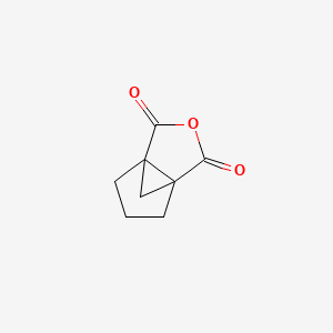 molecular formula C8H8O3 B2667058 3-Oxatricyclo[3.3.1.0,1,5]nonane-2,4-dione CAS No. 2958-67-0