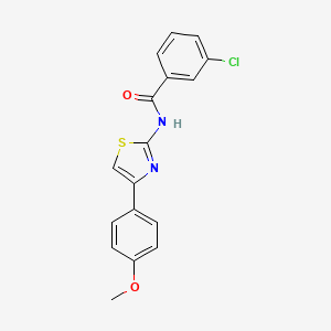 3-chloro-N-[4-(4-methoxyphenyl)-1,3-thiazol-2-yl]benzamide
