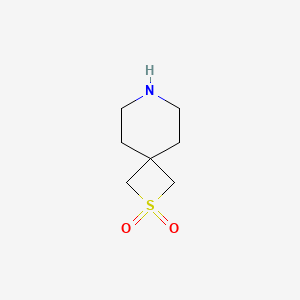 molecular formula C7H13NO2S B2667084 2-Thia-7-azaspiro[3.5]nonane 2,2-dioxide CAS No. 1936547-59-9