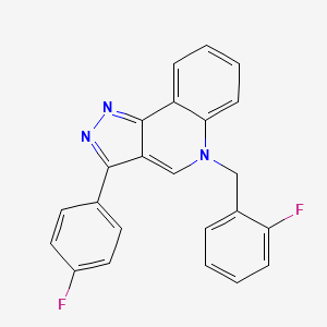 5-(2-fluorobenzyl)-3-(4-fluorophenyl)-5H-pyrazolo[4,3-c]quinoline