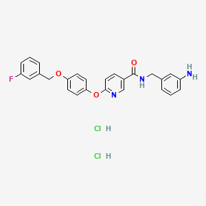 molecular formula C26H24Cl2FN3O3 B2667115 YM-244769 (dihydrochloride) CAS No. 1780390-65-9; 837424-39-2