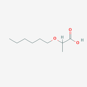 molecular formula C9H18O3 B2667120 2-(己氧基)丙酸 CAS No. 153486-42-1
