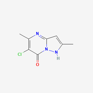 molecular formula C8H8ClN3O B2667149 6-氯-2,5-二甲基吡唑并[1,5-a]嘧啶-7-醇 CAS No. 478077-86-0