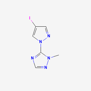 B2667187 5-(4-iodo-1H-pyrazol-1-yl)-1-methyl-1H-1,2,4-triazole CAS No. 1807982-66-6
