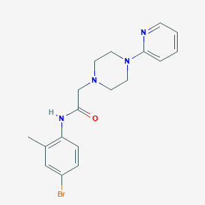 molecular formula C18H21BrN4O B2667205 N-(4-bromo-2-methylphenyl)-2-[4-(2-pyridinyl)piperazino]acetamide CAS No. 380626-12-0