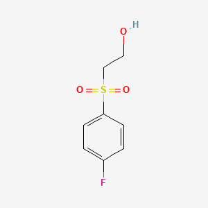 molecular formula C8H9FO3S B2667209 2-[(4-Fluorophenyl)sulfonyl]ethanol CAS No. 28122-13-6