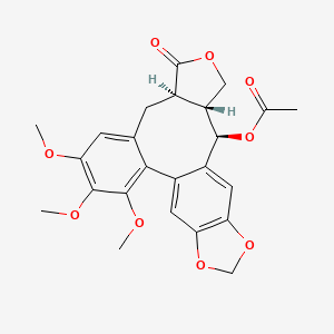 molecular formula C24H24O9 B2667226 (-)-Steganacin CAS No. 41451-68-7