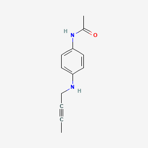 molecular formula C12H14N2O B2667244 N-{4-[(丁-2-炔-1-基)氨基]苯基}乙酰胺 CAS No. 1248098-07-8