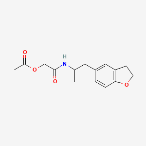 molecular formula C15H19NO4 B2667246 2-((1-(2,3-二氢苯并呋喃-5-基)丙酰-2-基)氨基)-2-氧代乙酸乙酯 CAS No. 2034598-69-9