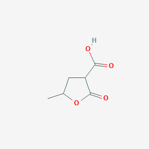 molecular formula C6H8O4 B2667250 5-甲基-2-氧代噁唑烷-3-羧酸 CAS No. 25277-91-2