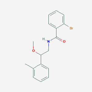molecular formula C17H18BrNO2 B2667262 2-溴-N-(2-甲氧基-2-(邻甲苯基)乙基)苯甲酰胺 CAS No. 1448056-99-2