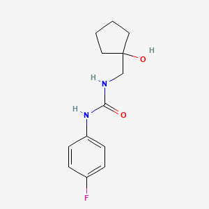 molecular formula C13H17FN2O2 B2667266 1-(4-Fluorophenyl)-3-((1-hydroxycyclopentyl)methyl)urea CAS No. 1219911-80-4