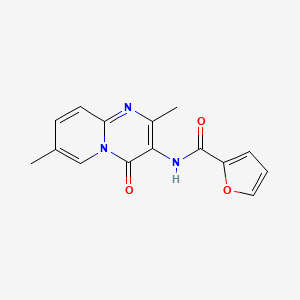 molecular formula C15H13N3O3 B2667309 N-(2,7-dimethyl-4-oxo-4H-pyrido[1,2-a]pyrimidin-3-yl)furan-2-carboxamide CAS No. 941876-26-2