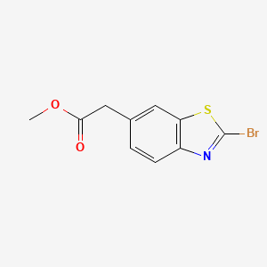 B2667318 Methyl 2-(2-bromobenzo[d]thiazol-6-yl)acetate CAS No. 1056557-90-4