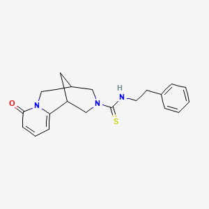 8-oxo-N-phenethyl-4,5,6,8-tetrahydro-1H-1,5-methanopyrido[1,2-a][1,5]diazocine-3(2H)-carbothioamide
