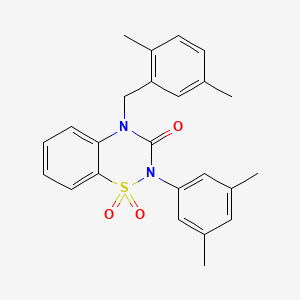 4-(2,5-dimethylbenzyl)-2-(3,5-dimethylphenyl)-2H-1,2,4-benzothiadiazin-3(4H)-one 1,1-dioxide
