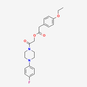 2-[4-(4-Fluorophenyl)piperazin-1-yl]-2-oxoethyl (4-ethoxyphenyl)acetate