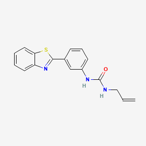 molecular formula C17H15N3OS B2667397 1-烯丙基-3-(3-(苯并[d]噻唑-2-基)苯基)脲 CAS No. 1207005-55-7