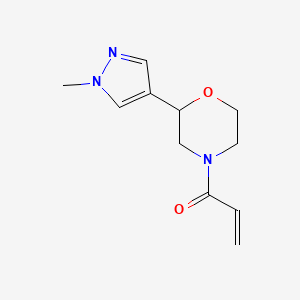 1-[2-(1-Methylpyrazol-4-yl)morpholin-4-yl]prop-2-en-1-one