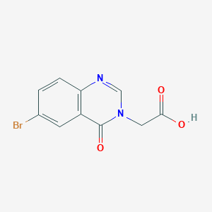 molecular formula C10H7BrN2O3 B2667422 (6-bromo-4-oxoquinazolin-3(4H)-yl)acetic acid CAS No. 67305-46-8
