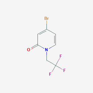 molecular formula C7H5BrF3NO B2667428 4-Bromo-1-(2,2,2-trifluoroethyl)pyridin-2-one CAS No. 1936350-19-4
