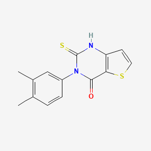 3-(3,4-dimethylphenyl)-2-thioxo-2,3-dihydrothieno[3,2-d]pyrimidin-4(1H)-one