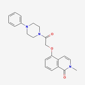 2-methyl-5-(2-oxo-2-(4-phenylpiperazin-1-yl)ethoxy)isoquinolin-1(2H)-one