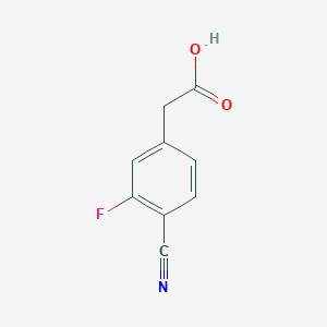 2-(4-Cyano-3-fluorophenyl)acetic acid