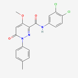 N-(3,4-dichlorophenyl)-4-methoxy-1-(4-methylphenyl)-6-oxopyridazine-3-carboxamide