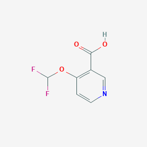 molecular formula C7H5F2NO3 B2667500 4-(Difluoromethoxy)nicotinic acid CAS No. 1774897-08-3