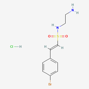 (E)-N-(2-Aminoethyl)-2-(4-bromophenyl)ethenesulfonamide;hydrochloride
