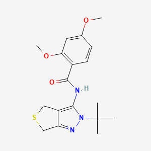 N-(2-(tert-butyl)-4,6-dihydro-2H-thieno[3,4-c]pyrazol-3-yl)-2,4-dimethoxybenzamide