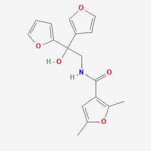 N-(2-(furan-2-yl)-2-(furan-3-yl)-2-hydroxyethyl)-2,5-dimethylfuran-3-carboxamide