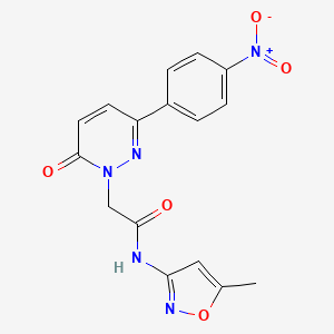 N-(5-methylisoxazol-3-yl)-2-(3-(4-nitrophenyl)-6-oxopyridazin-1(6H)-yl)acetamide