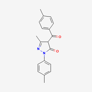 5-Methyl-4-(4-methylbenzoyl)-2-p-tolyl-2,4-dihydro-3H-pyrazole-3-one