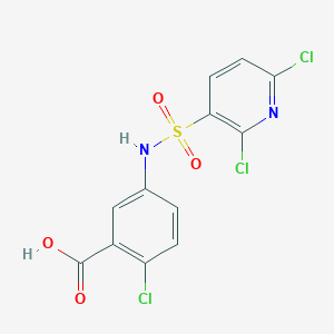 2-Chloro-5-(2,6-dichloropyridine-3-sulfonamido)benzoic acid