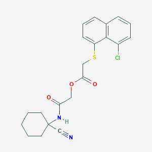 [(1-Cyanocyclohexyl)carbamoyl]methyl 2-[(8-chloronaphthalen-1-yl)sulfanyl]acetate