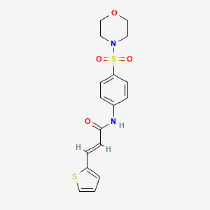 (2E)-N-[4-(morpholin-4-ylsulfonyl)phenyl]-3-(thiophen-2-yl)prop-2-enamide