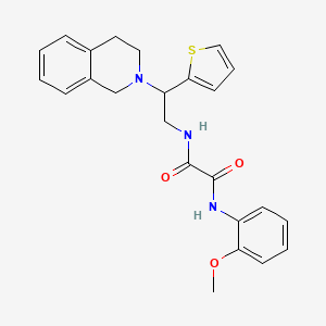 N1-(2-(3,4-dihydroisoquinolin-2(1H)-yl)-2-(thiophen-2-yl)ethyl)-N2-(2-methoxyphenyl)oxalamide