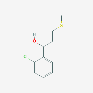 1-(2-Chlorophenyl)-3-(methylsulfanyl)propan-1-ol
