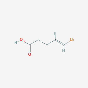 molecular formula C5H7BrO2 B2667577 5-Bromopent-4-enoic acid CAS No. 88663-50-7