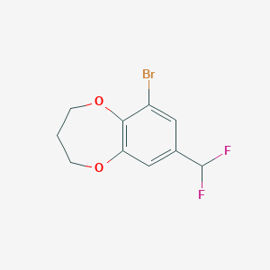 molecular formula C10H9BrF2O2 B2667580 6-Bromo-8-(difluoromethyl)-3,4-dihydro-2H-1,5-benzodioxepine CAS No. 2248377-56-0