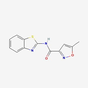 N-(1,3-benzothiazol-2-yl)-5-methyl-1,2-oxazole-3-carboxamide
