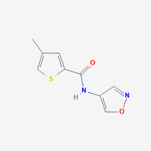 molecular formula C9H8N2O2S B2667595 N-(异噁唑-4-基)-4-甲基硫代吡咯-2-甲酰胺 CAS No. 1421583-74-5