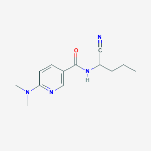 molecular formula C13H18N4O B2667616 N-(1-氰丁基)-6-(二甲基氨基)吡啶-3-甲酰胺 CAS No. 1436235-61-8