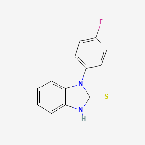 molecular formula C13H9FN2S B2667626 1-(4-氟苯基)-1H-1,3-苯并二氮唑-2-硫醇 CAS No. 1038333-46-8