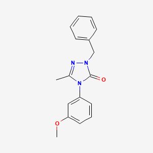 molecular formula C17H17N3O2 B2667631 2-benzyl-4-(3-methoxyphenyl)-5-methyl-2,4-dihydro-3H-1,2,4-triazol-3-one CAS No. 860786-35-2